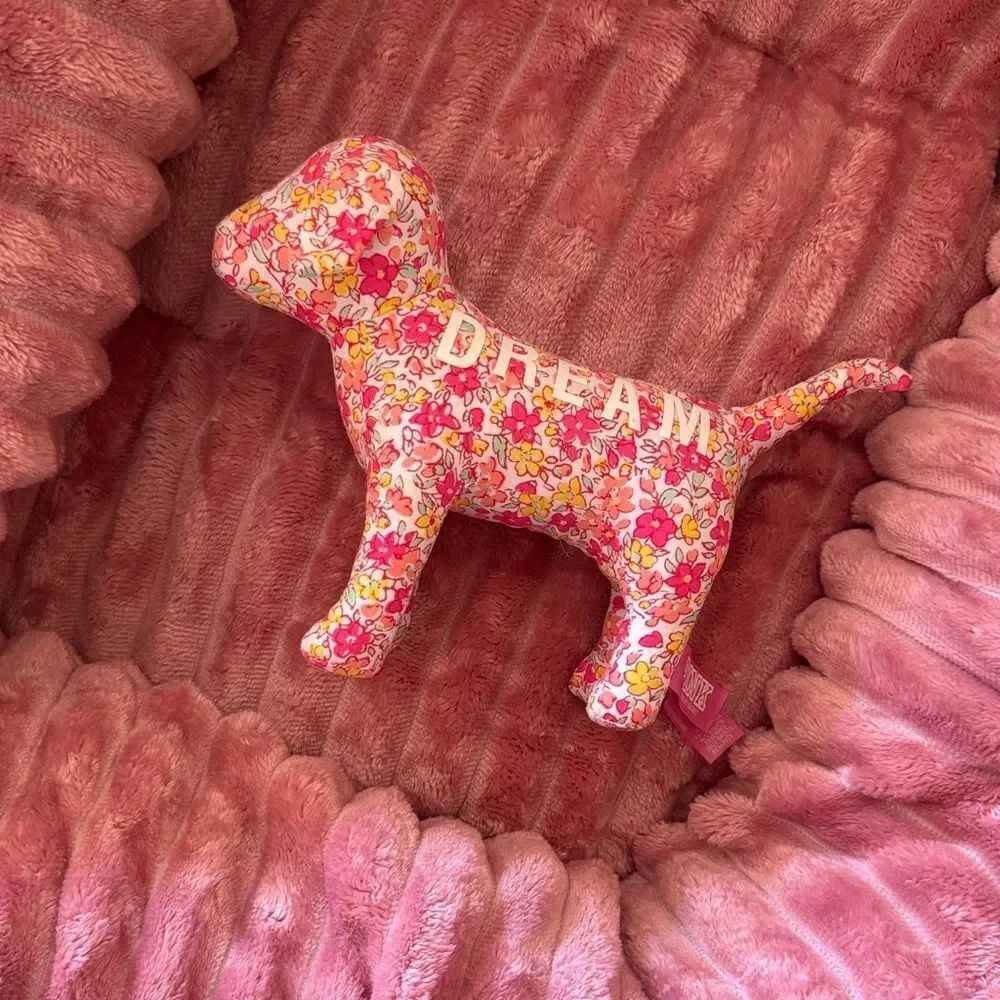 PINK Victoria's Secret Floral Plush Dog